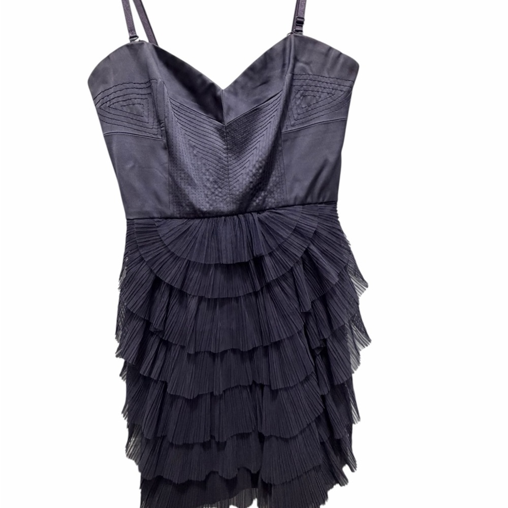BCBGMaxAzria purple Layered Mini Dress size 4
